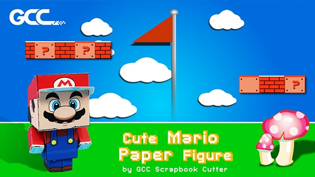 Figuras de papel de Super Mario