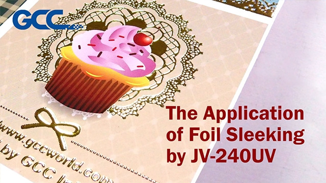 Aplicación de Foil Sleeking por JV-240UV