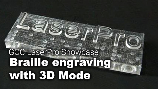 Grabado Braille con Modo 3D