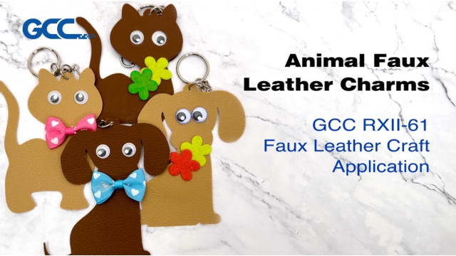 GCC Cutter Sample Showcase - Animal Faux Leather Charms